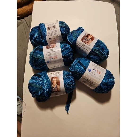 Other - Red Heart Boutique Sashay Sequin Panda Mediterranean 3.5 oz new